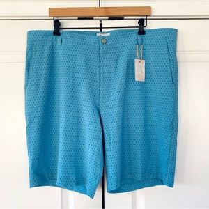 Peter Millar Golf Shorts Blue Skull Print Crown Sport Lightweight Performance 40